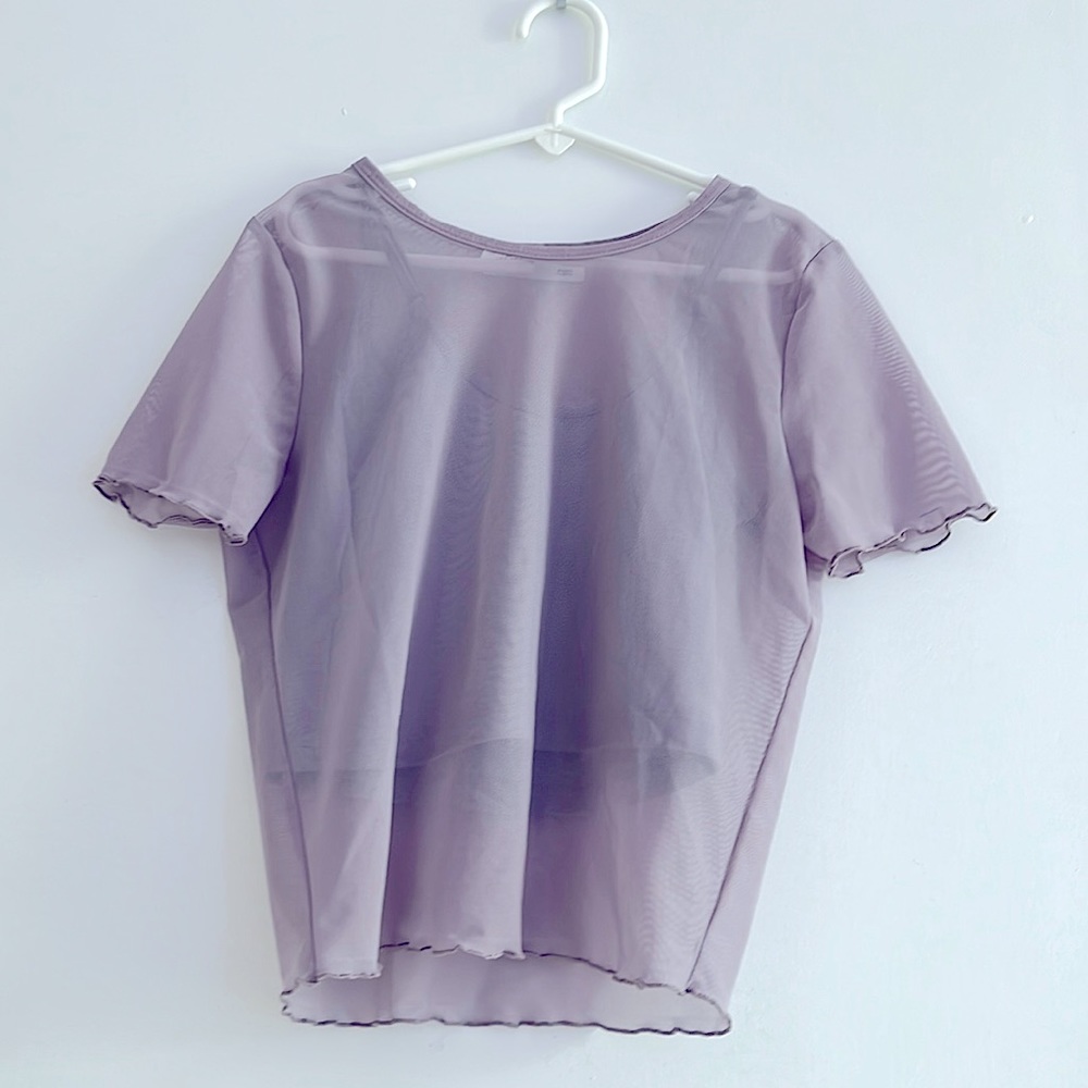 Purple top that comes with a tank top underneath